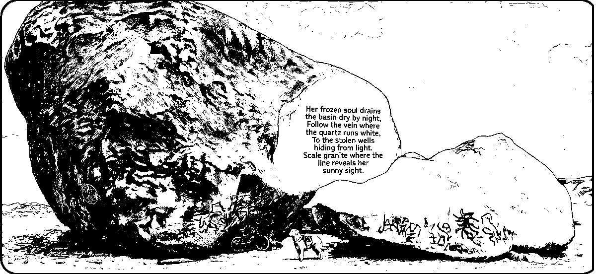 Giant Rock with Poem