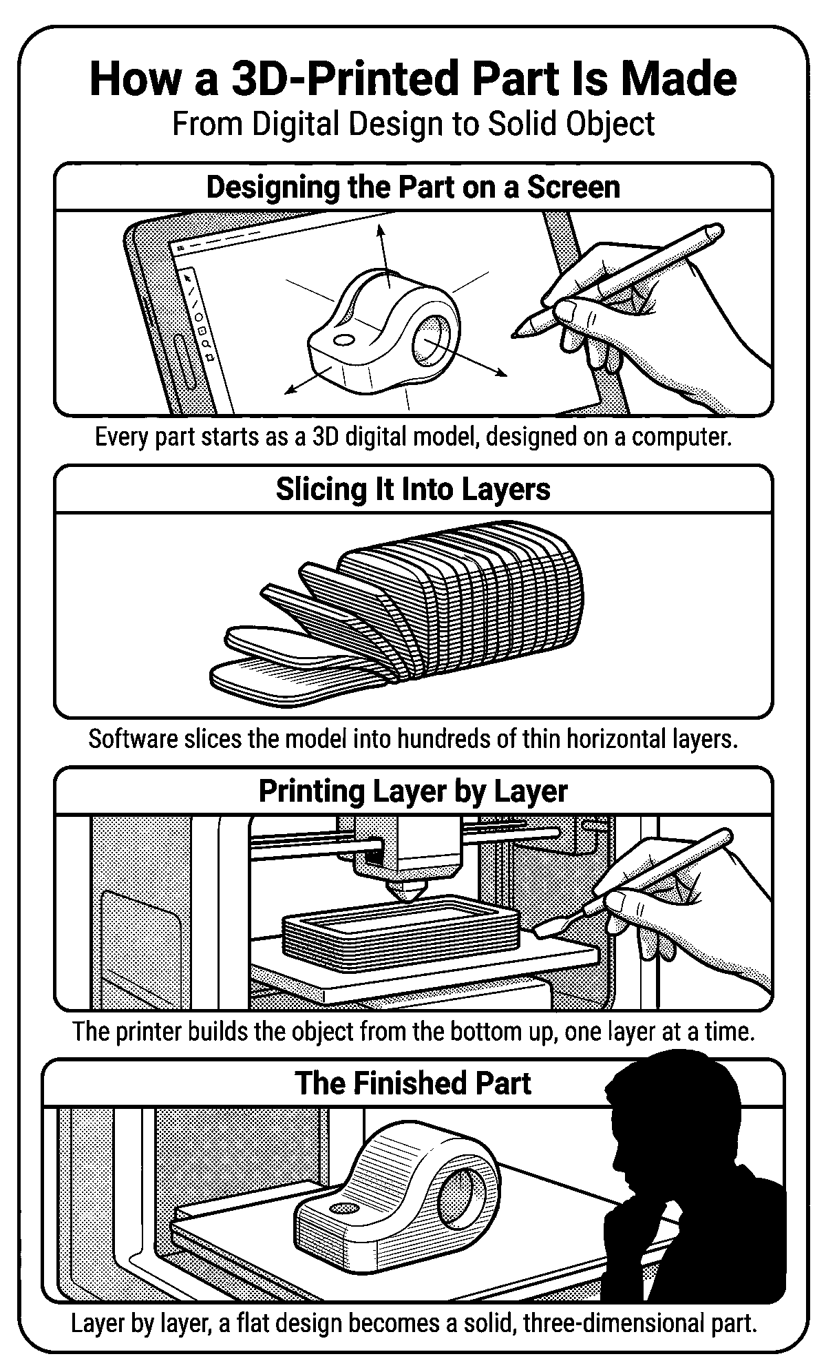 How a 3D-Printed Part Is Made