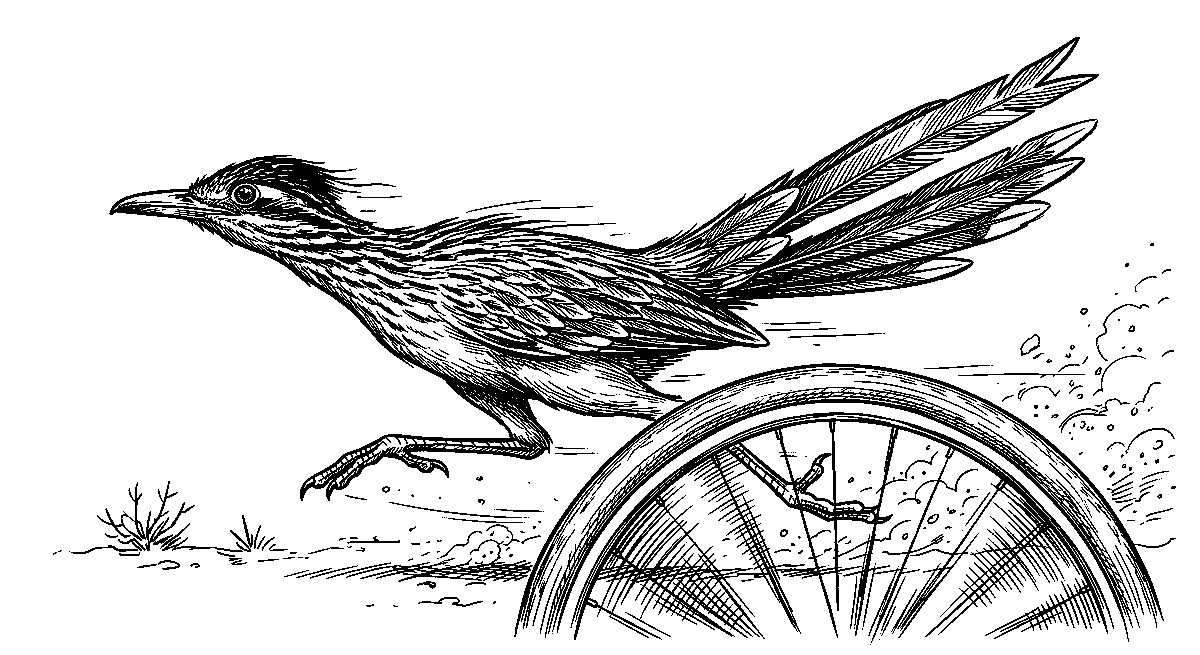 Rex the roadrunner racing Grant